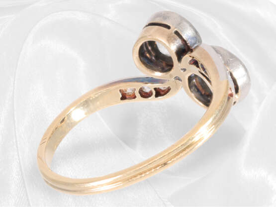 Ring: sehr schöner antiker Goldring mit Diamantbesatz, ca.1,1ct - фото 2