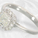 Ring: Feiner Diamant/Brillant-Goldschmiedering, seltener Square Emerald-Cut von 1ct, IGI-Report, neuwertig - Foto 5