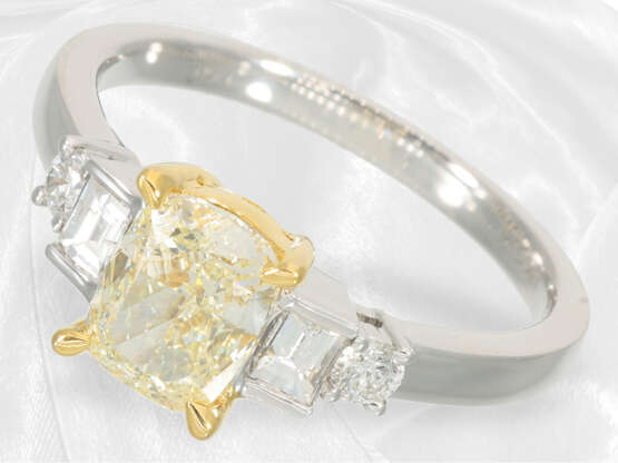 Ring: Exquisiter Diamantring, gelber Diamant von ca. 1,5ct, neuwertig - photo 2