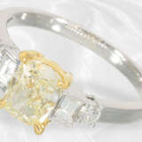 Ring: Exquisiter Diamantring, gelber Diamant von ca. 1,5ct, neuwertig - photo 2