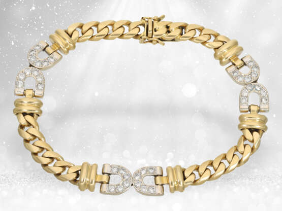 Schweres Brillant-Goldschmiedecollier mit passendem Armband, Handarbeit aus 18K Gold, ca. 2,85ct Brillanten - фото 3