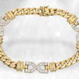 Schweres Brillant-Goldschmiedecollier mit passendem Armband, Handarbeit aus 18K Gold, ca. 2,85ct Brillanten - photo 3
