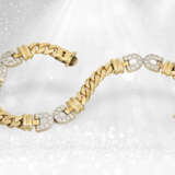 Schweres Brillant-Goldschmiedecollier mit passendem Armband, Handarbeit aus 18K Gold, ca. 2,85ct Brillanten - Foto 4