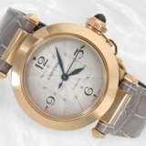 Armbanduhr: luxuriöse Cartier Pasha Automatic Ref. 4326, 18K Gold mit Box und Papieren aus 2021 - photo 2
