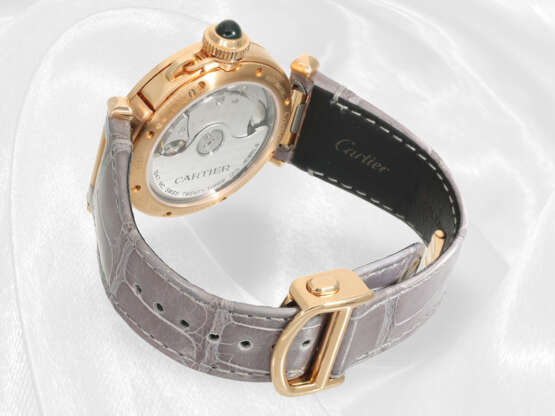 Armbanduhr: luxuriöse Cartier Pasha Automatic Ref. 4326, 18K Gold mit Box und Papieren aus 2021 - photo 5