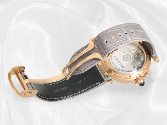 Armbanduhr: luxuriöse Cartier Pasha Automatic Ref. 4326, 18K Gold mit Box und Papieren aus 2021 - фото 6