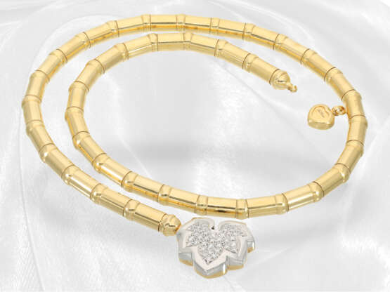Schwere und hochwertige 18K Goldkette von Chopard mit Brillant-Wechselschließe - photo 2