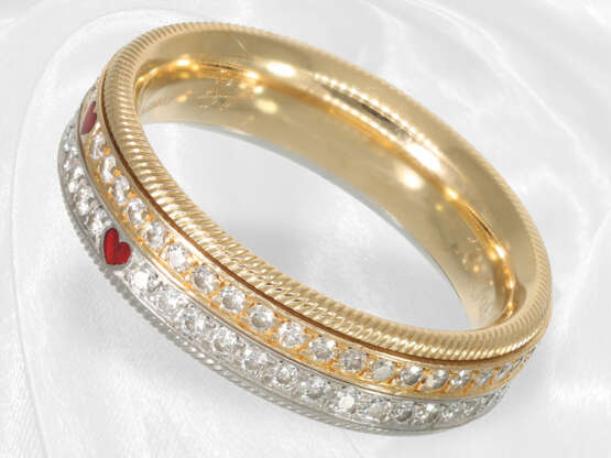 Ring: luxuriöser, sehr teurer Wellendorff Brillantring, Modell "2 Herzen-Eine Liebe", hochwertigste Handarbeit aus 18K Gold, NP ca.17.000€ - Foto 2