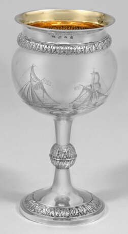 Biedermeier-Pokal auf den Seehandel - Foto 1