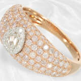 Ring: Neuwertiger moderner Diamant/Brillant-Goldschmiedering mit pinken Brillanten, ca. 1,23ct - photo 2