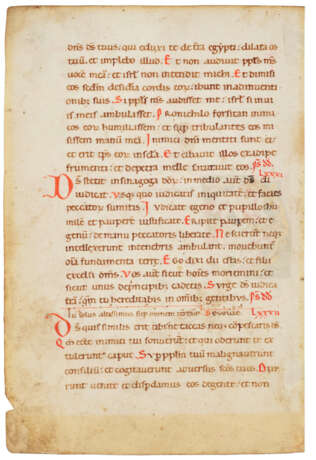 A leaf from a Psalter on vellum - photo 2