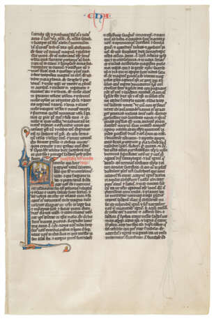 A leaf from the Josephinum / 'Ste-Genevieve' Bible - Foto 1