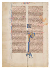 St Paul, from an illuminated Oxford Bible
