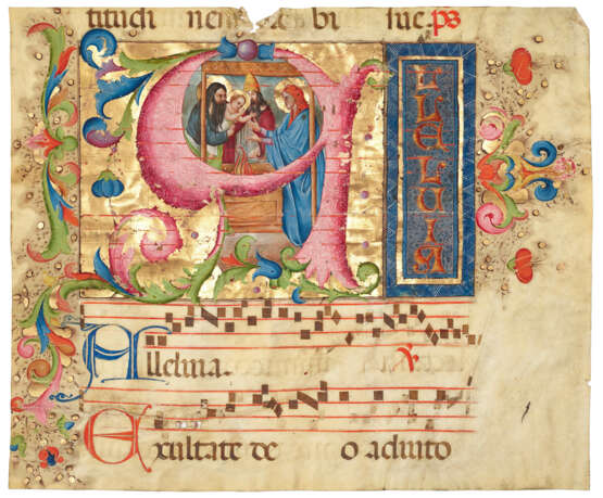 The Presentation in the Temple, on a cutting from a Choirbook - фото 1