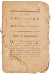 The first offical printing of the Constitution in Massachusetts