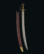 Schwert. A SWORD (TULWAR) AND SCABBARD FROM THE PERSONAL ARMOURY OF TIPU SULTAN (R. 1782-99)