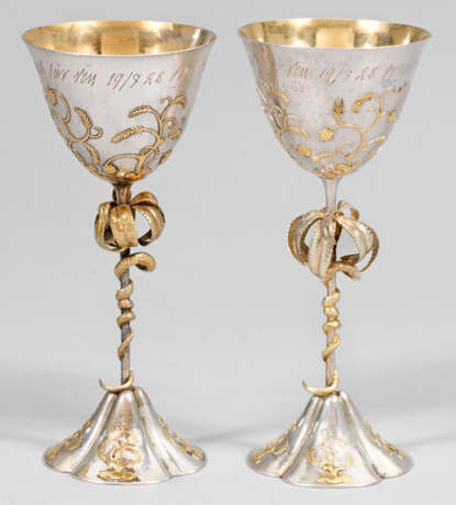 Paar Art Deco-Pokale - Foto 1