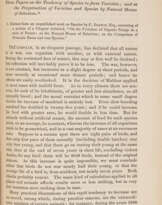 The Tendency of Species to form Varieties