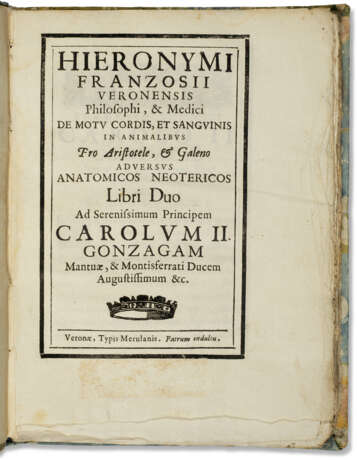 De motu cordis, et sanguinis in animalibus pro Aristotele, & Galeno adversus anatomicos neotericos libri duo - photo 1