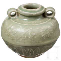 Kleines Longquan-Seladon-Väschen, China, wohl Ming-Dynastie