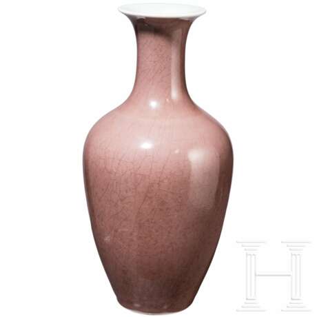 Kupferrot glasierte Vase mit Yongzheng-Sechszeichenmarke, wohl aus dieser Zeit (1723 - 1735) - фото 1