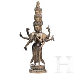 Stehender Avalokiteshvara, Indien, 19. Jhdt.
