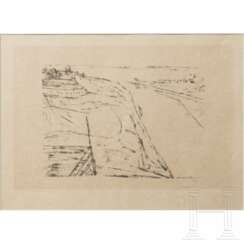 Paul Klee - "Blick auf einen Fluss", Lithographie, deutsch, 1912