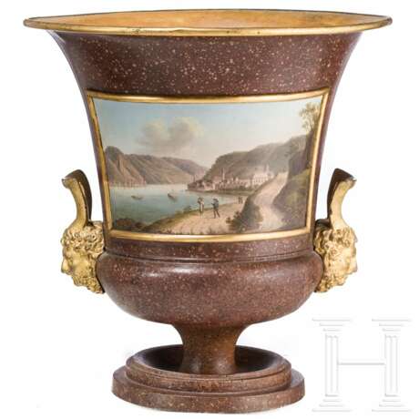 Kratervase mit Vedutenansichten, Stobwasser, um 1820 - Foto 1