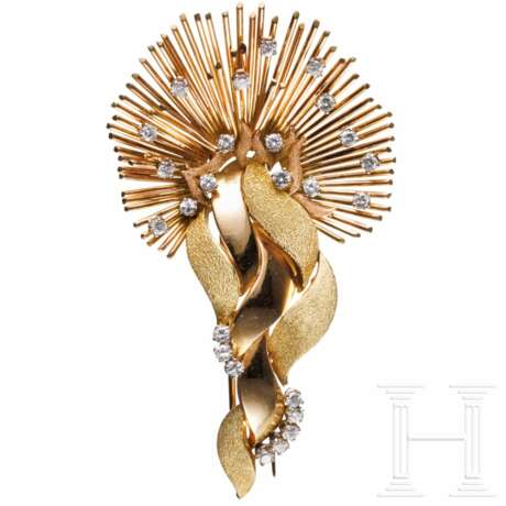 Gold- und Diamanten-Haarspange - Foto 1