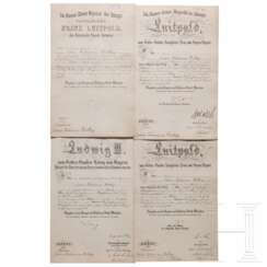 Johann Freiherr von Hertling, Offizier im Infanterie-Leib-Regiment - vier Patente, 1898 - 1914