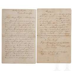 Friedrich Engels (1820 - 1895) - bedeutender eigenhändiger Brief an Adolf Riefer, Neffe von Helene Demuth, der verstorbenen Haushälterin von Karl Marx und Friedrich Engels, 12. November 1890