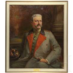 GFM Paul von Hindenburg (1847 - 1934) - großes Halbportrait in Uniform, 1918