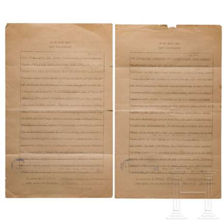 Albert Speer - zwei Briefe an seine Frau, POW, Nürnberg, 1947 - photo 1