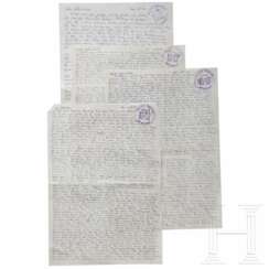 Albert Speer - vier handgeschriebene Briefe an seine Großmutter, Allied Prison Spandau, 1955-57