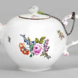 Kleine Teekanne mit Blumendekor - Foto 1