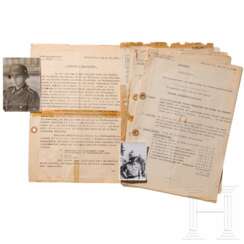 Dokumente aus dem Nachlass des Obersturmführers Martin Harnack, Träger der Goldenen Nahkampfspange