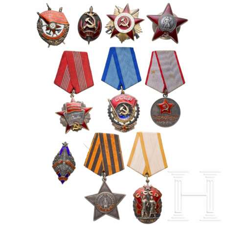Zehn Auszeichnungen, Sowjetunion, ab 1943 - Foto 1