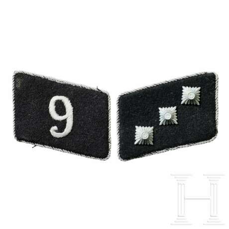 A Pair of Collar Tabs for an Untersturmführer of SS-Fuss-Standarte 9 "Stettin" Officer - Foto 1