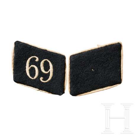 A Pair of Collar Tabs for an Anwärter of SS-Fuss-Standarte 69 "Hagen/Westf." Enlisted, 1933-34 - фото 1
