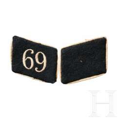 A Pair of Collar Tabs for an Anwärter of SS-Fuss-Standarte 69 "Hagen/Westf." Enlisted, 1933-34