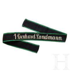 A Cufftitle for SS-Foot Standarte, Sturmbann I, Commemorative Sturm 1 "Gerhard Landmann" Regiment 49