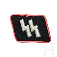 A Single Runic Collar Tab for Waffen-SS Enlisted, Panzer Troops