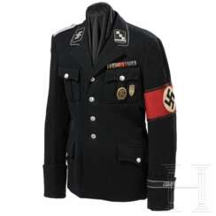 Dienstrock M 32 für einen Obersturmführer in der SS-Leibstandarte "Adolf Hitler"