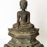 SEHR GROSSE FIGUR DES BUDDHA MARAVIJAYA - Foto 1