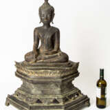 SEHR GROSSE FIGUR DES BUDDHA MARAVIJAYA - Foto 2