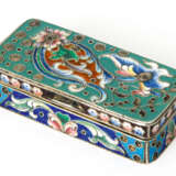 SILBERNE TABATIERE MIT CLOISONNÉ-EMAILLE - photo 1