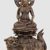 Buddha-Figur Manjushri Löwen - фото 1