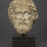 A ROMAN MARBLE HEAD OF ASCLEPIUS - фото 1