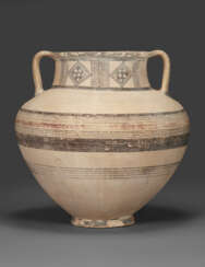 A CYPRIOT BICHROME-WARE POTTERY AMPHORA
