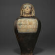 AN EGYPTIAN PAINTED TERRACOTTA CANOPIC JAR FOR MENTU-NAKHTE - Архив аукционов